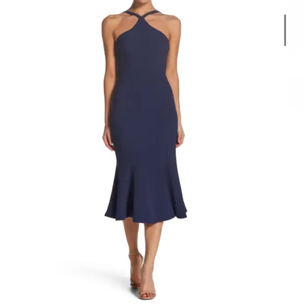 DRESS THE POPULATION Tessa Crepe Mermaid Dress